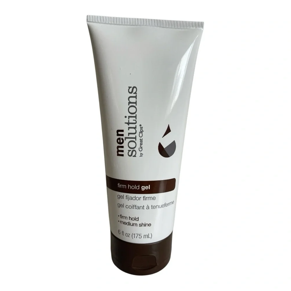 Great Clips Men Solutions Firm Hold Gel Medium Shine 6 fl oz New